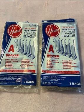 Genuine Hoover vacuum cleaner bags type A 4010001A 4 bags